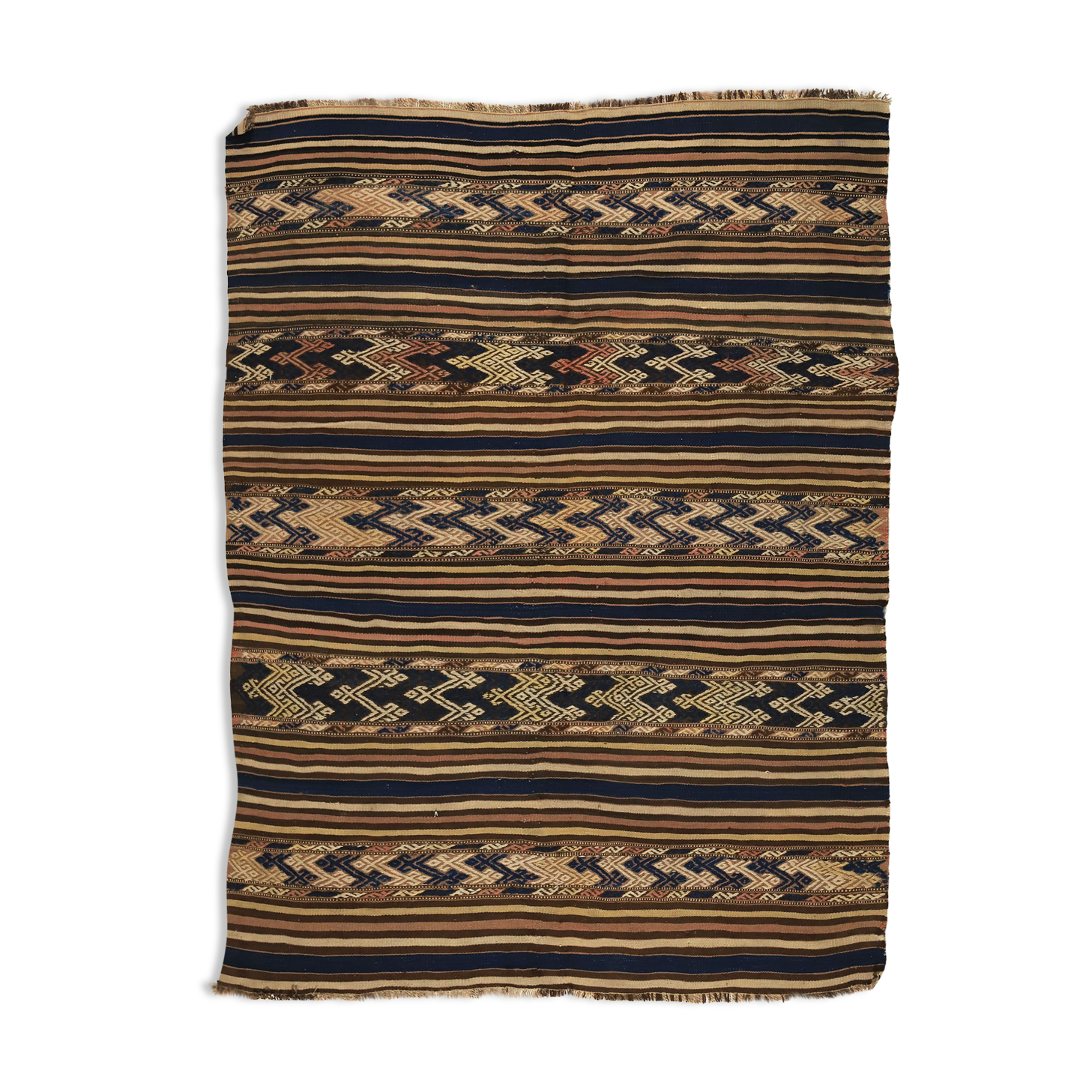 Anatolian handmade kilim rug 183 cm x 140 cm