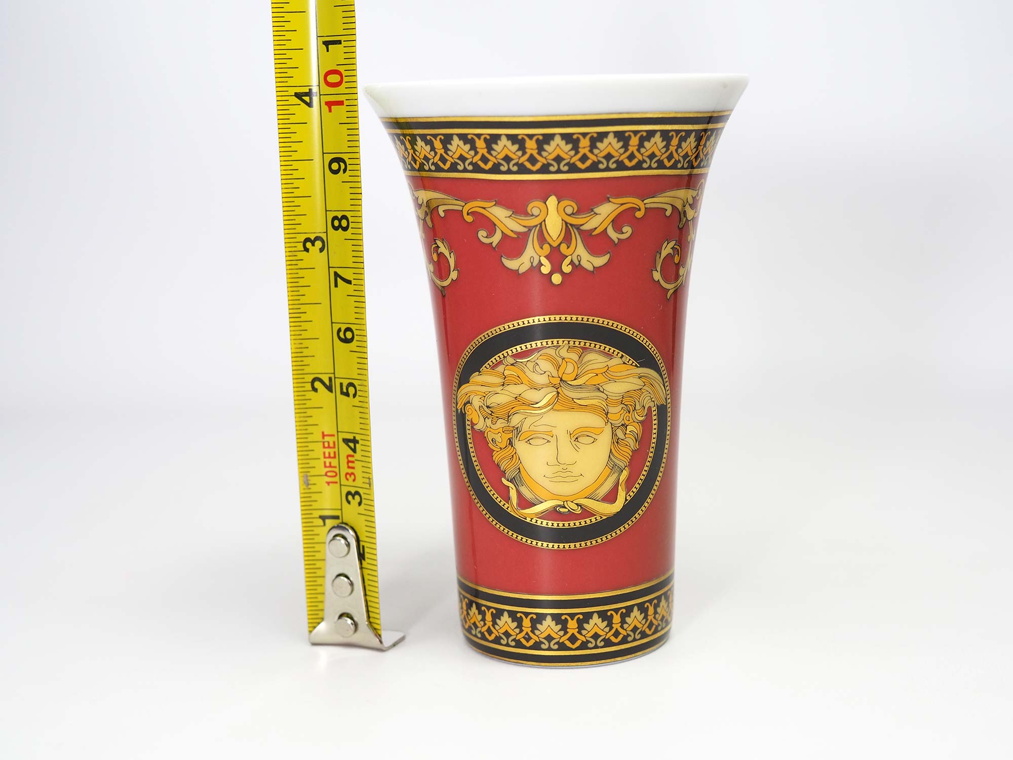 Versace Rosenthal Porcelain Medusa Small Vase