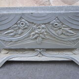 Planter aluminum art deco style