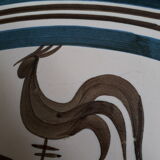 Longchamp sandstone dish with 70s rooster decorations