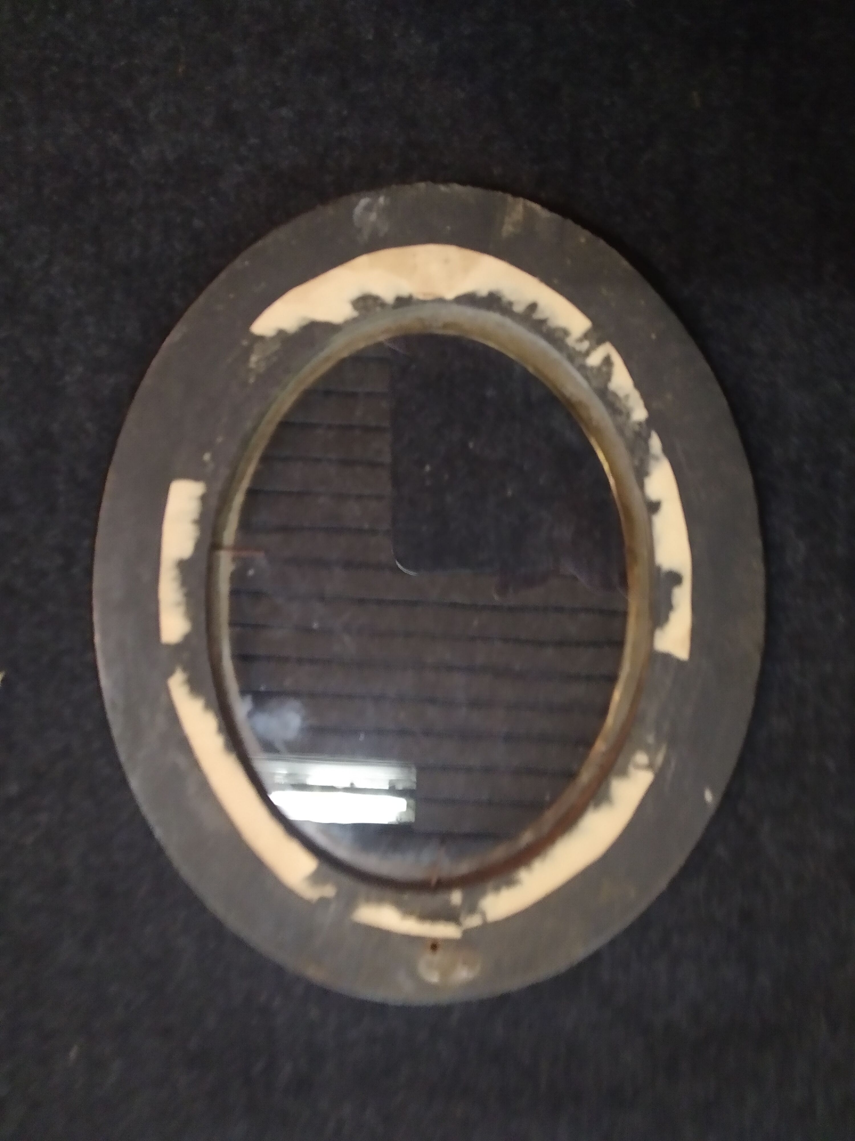 Napoleon frame III décor painted leafy flowers 23 cm x 17 cm