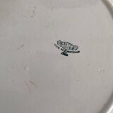 Set of large round white earthenware dishes from Creil and Montereau, 19th century