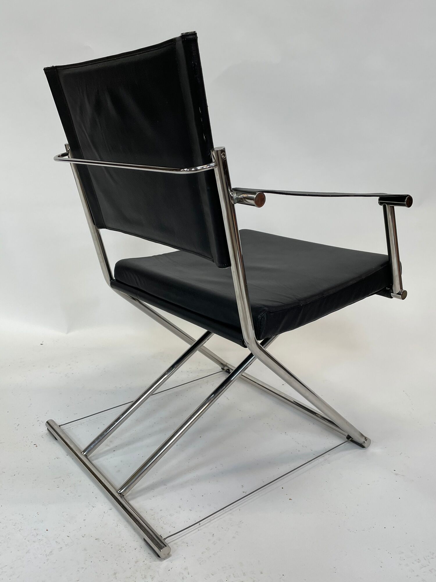 Vintage Sleek Modern Euroka Folding Campaign Lounge Chair by Mark Singer for Melamede