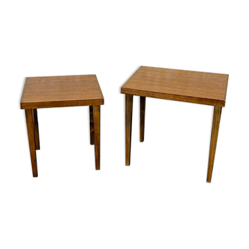 2x 60s 70s Table d’appoint Danois Design Moderne 60s 70s