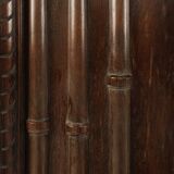 Pair large carved Portuguese oak wall panels, ca. 1850