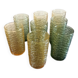 Vintage green anchor hocking soreno iced tea glass