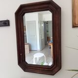 Octagonal mirror 73x48cm