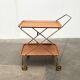 Mid-Century Teak and Metal Folding Bar by Silva Denmark, 1960s