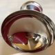 6 footed bowls with a silver metal ice frieze