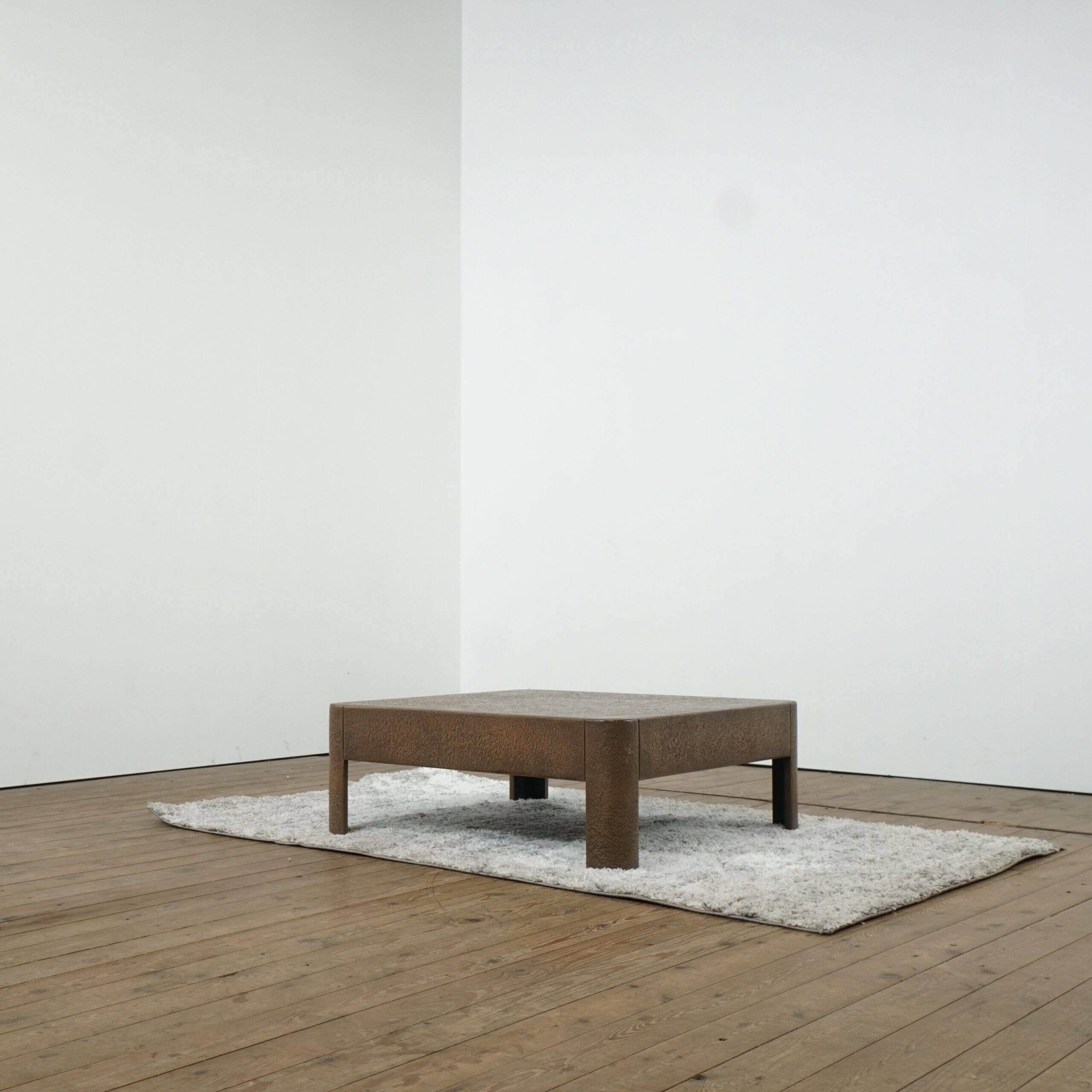 Faux bronze coffee table