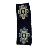 Moroccan Boujad rug black - 108 x 323 cm