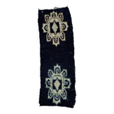 Tapis Marocain Boujad noir - 108 x 323 cm