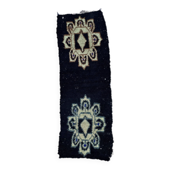 Tapis Marocain Boujad noir - 108 x 323 cm