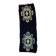 Moroccan Boujad rug black - 108 x 323 cm