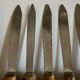 set de 11 couteaux manche bambou 1960 Riviera