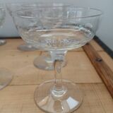 11 antique champagne glasses
