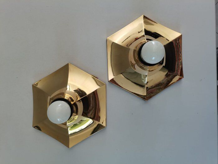 Pair of Italian wall lamps Fosnova - "Cloe"