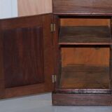 George III double-sided partner's desk in walnut circa 1780 with original handles.