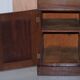 George III double-sided partner's desk in walnut circa 1780 with original handles.