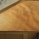 Superb corner unit in solid walnut, of very good quality