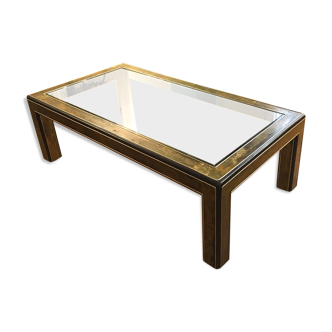Bernhard Rohne Bronze and wood coffee table for MasterCraft