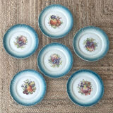 6 dessert plates in earthenware