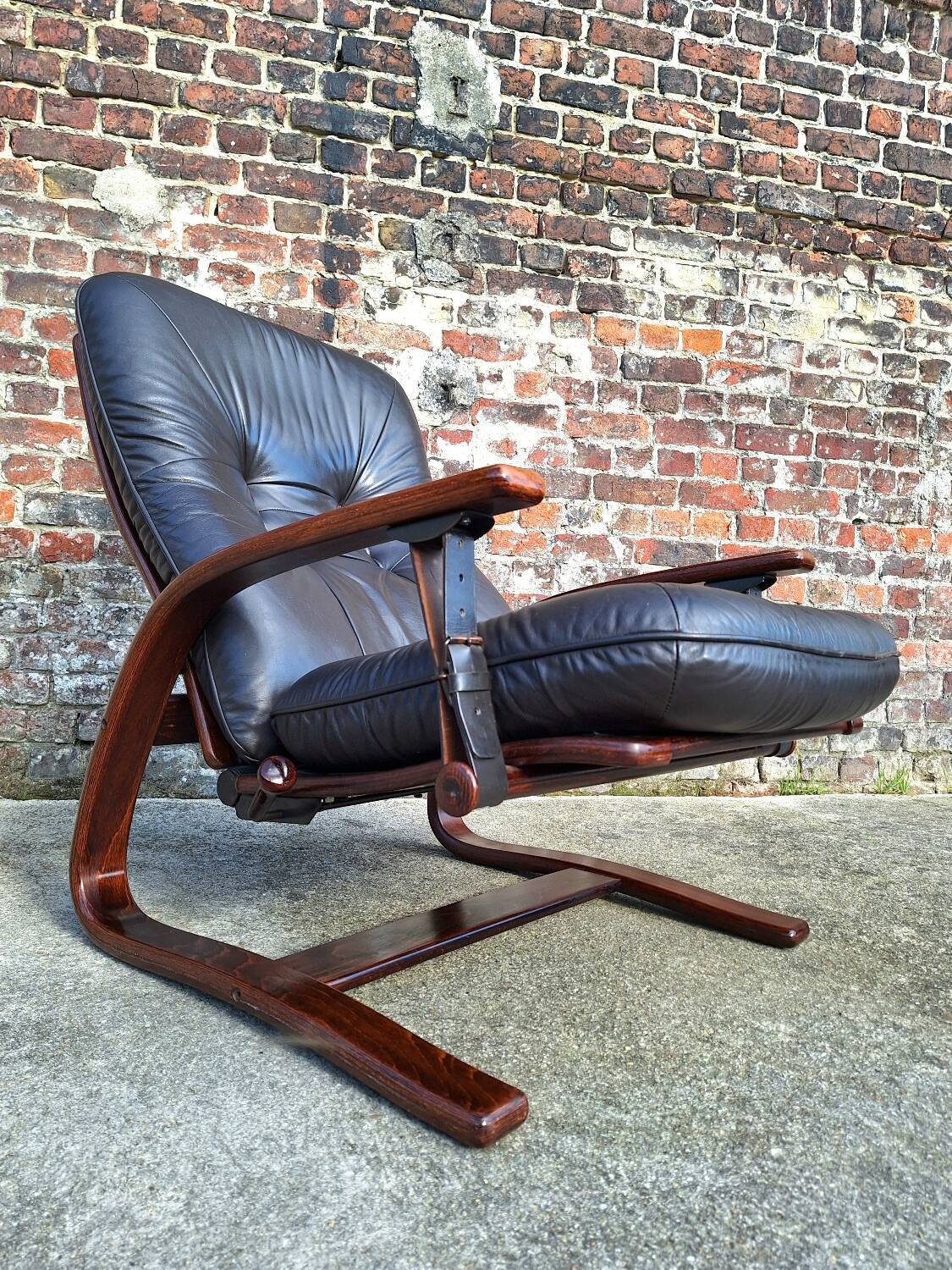 Vintage Panter recliner chair, designer Arnt Lande for Westnofa