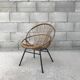 Pair of vintage rattan armchair