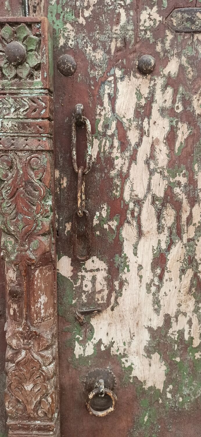 Old wooden door