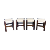Set of 4 low stools
