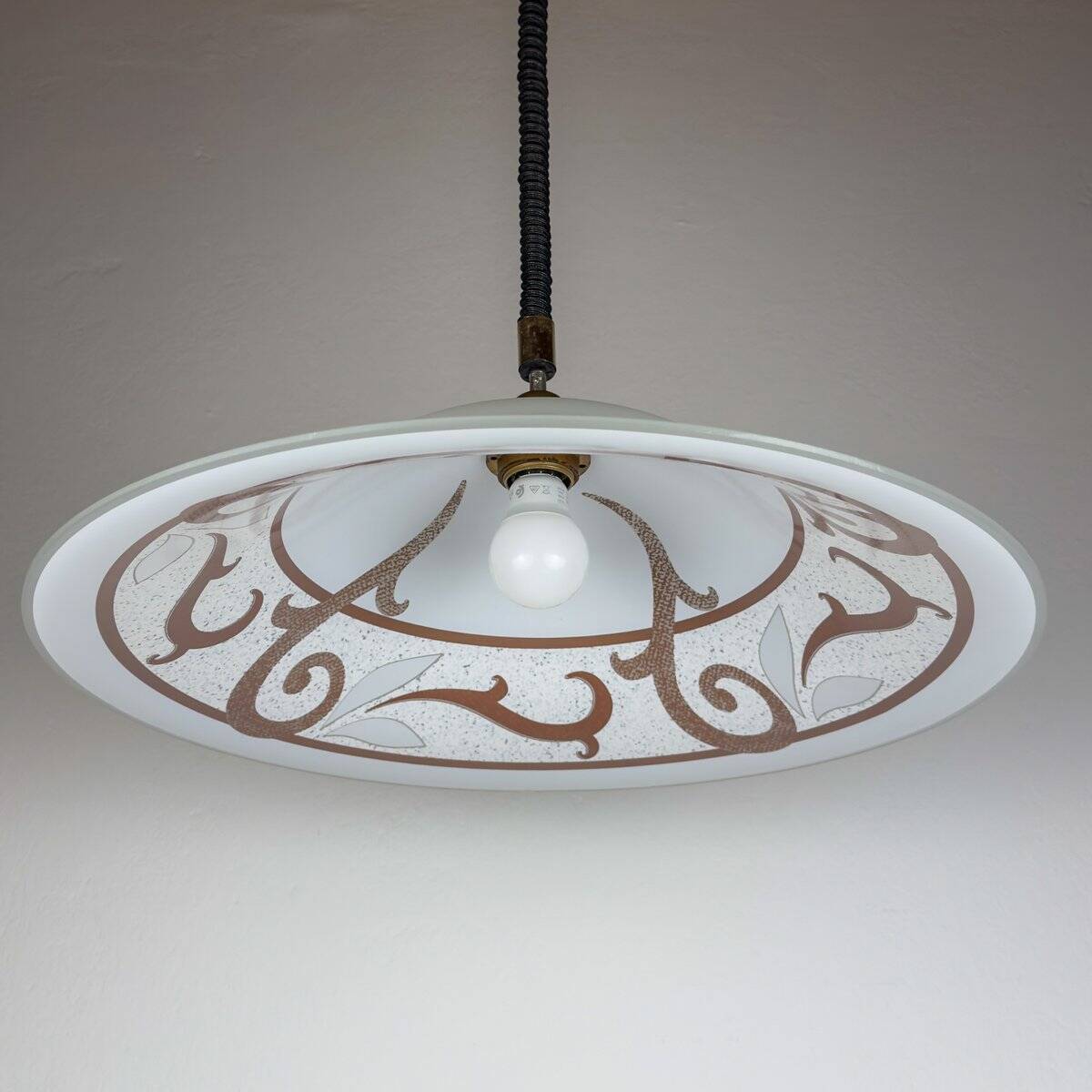 Vintage glass pendant, Italy, 1970s