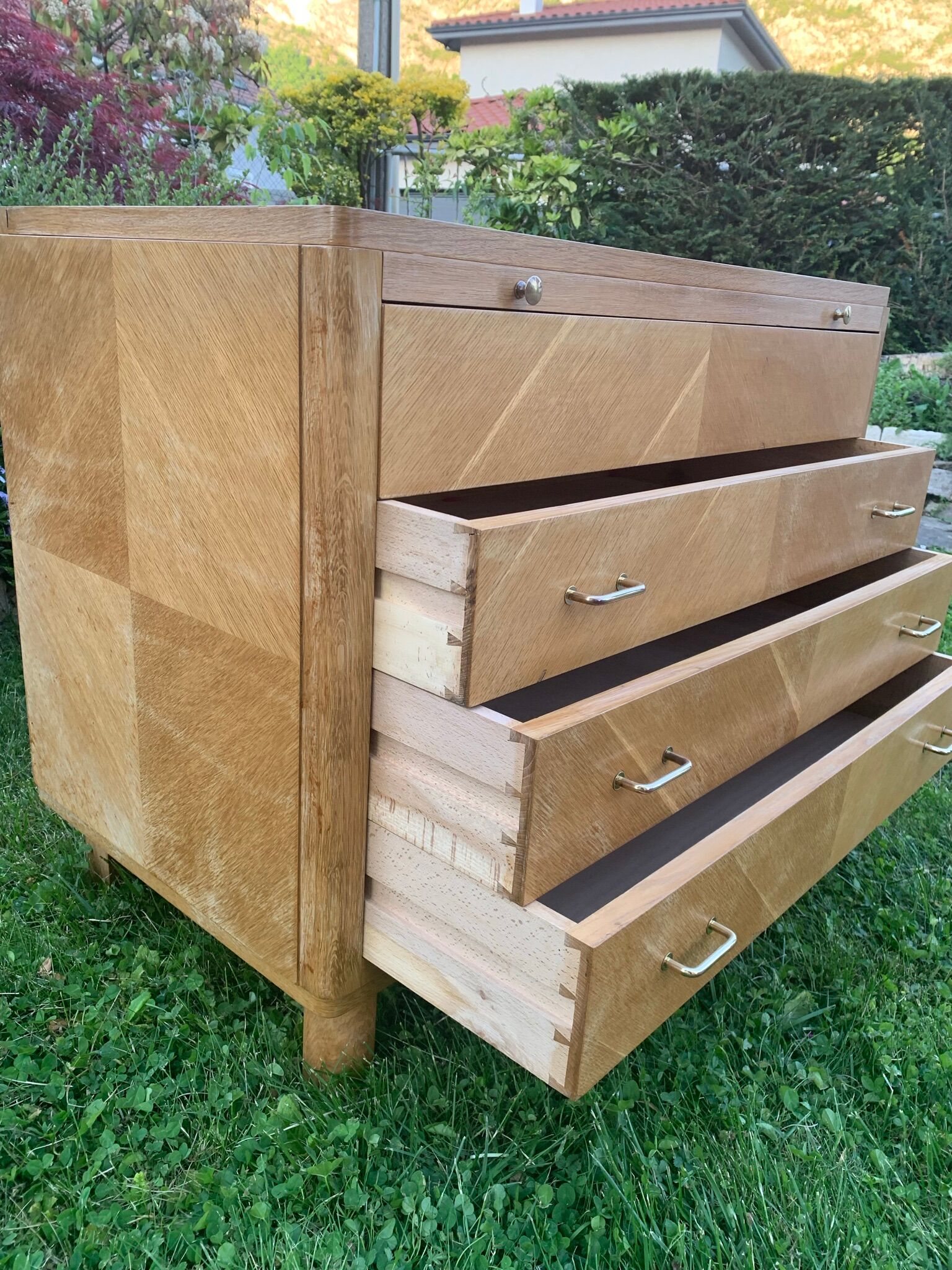 Dresser / dressing table vintage light wood 60s