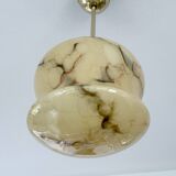 Art Deco Marble Glass Pendant Light