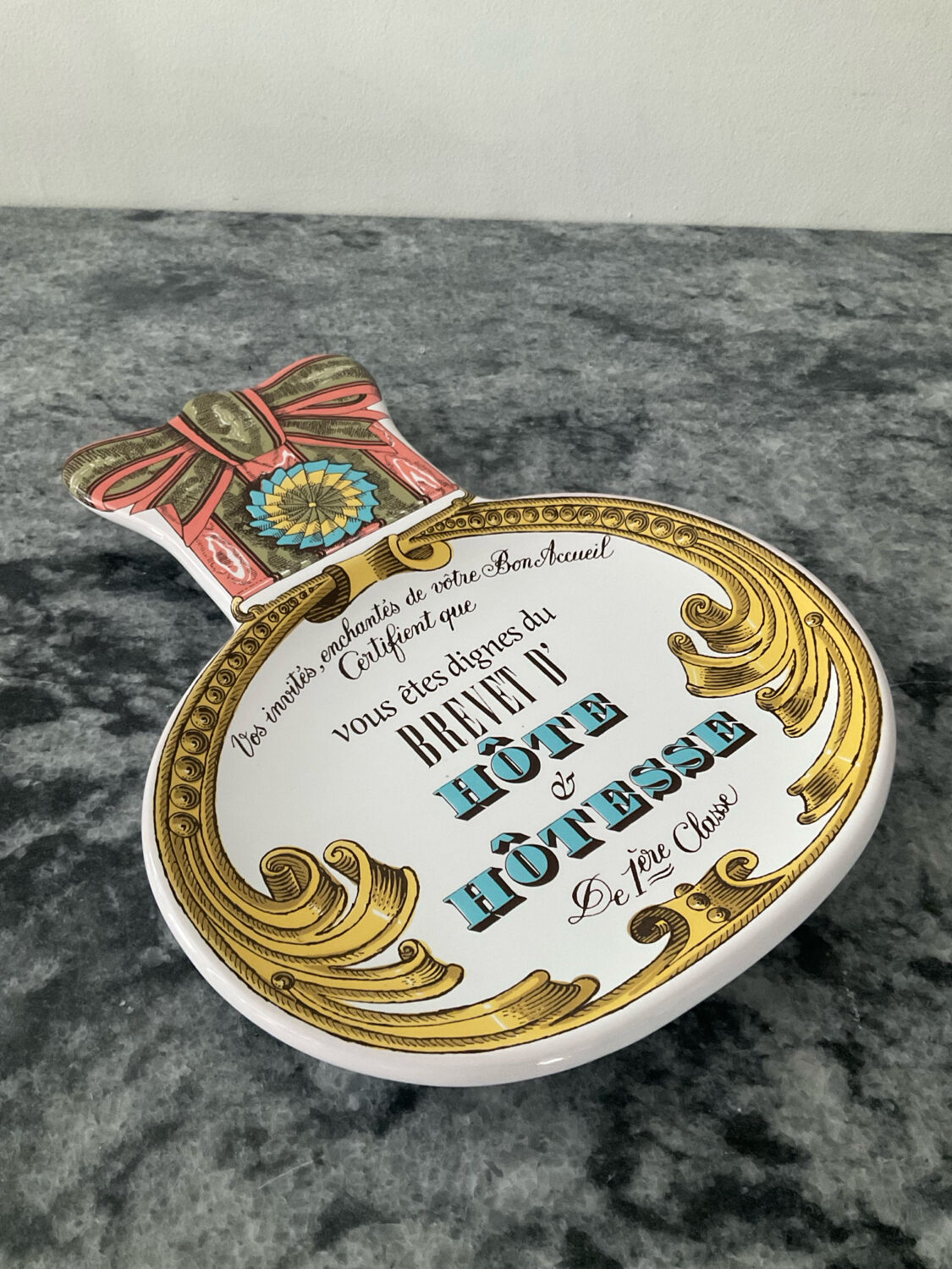 Vintage Estello-France ceramic enamelled catchall