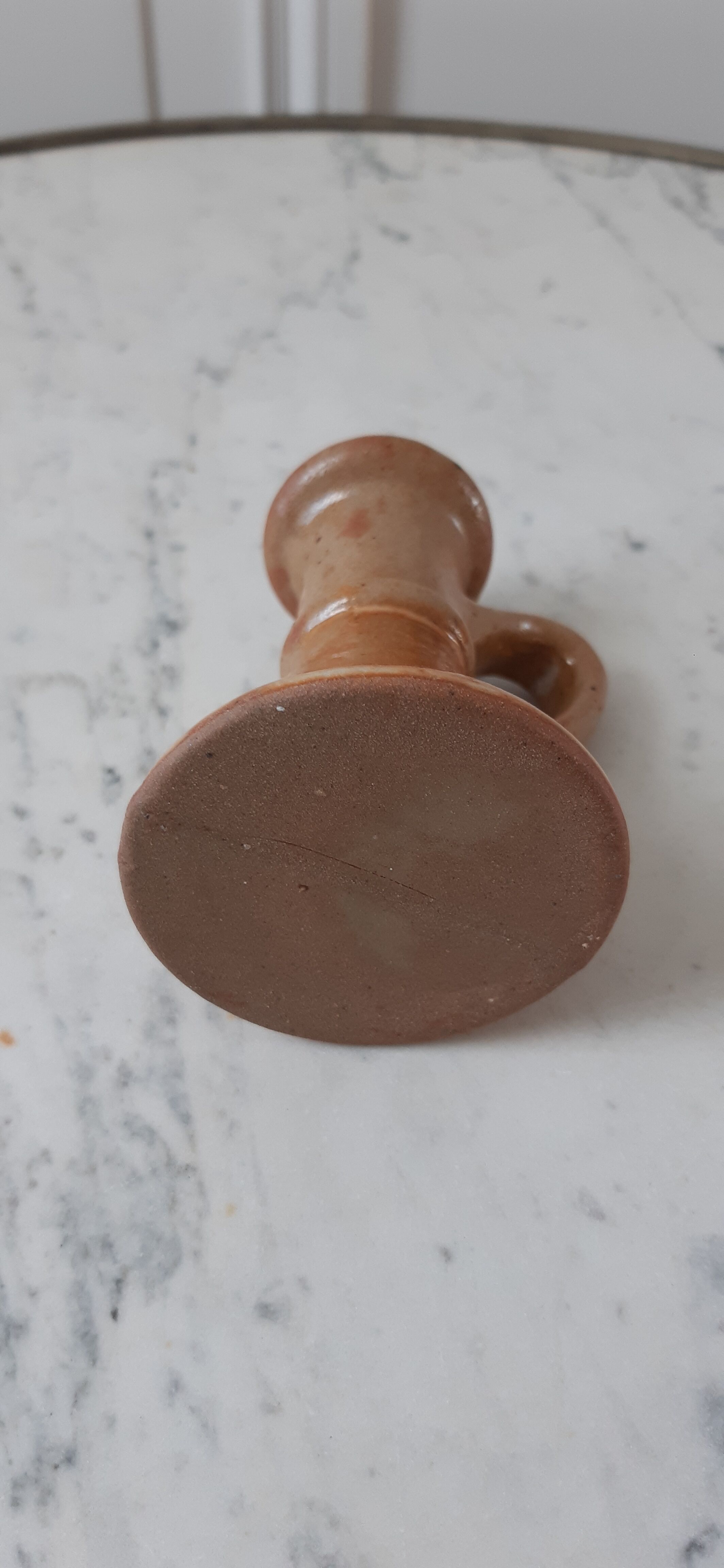Sandstone candle holder 70s