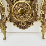 Bronze Coat Rack and Wall Shelf, Vintage, Louis XV Style