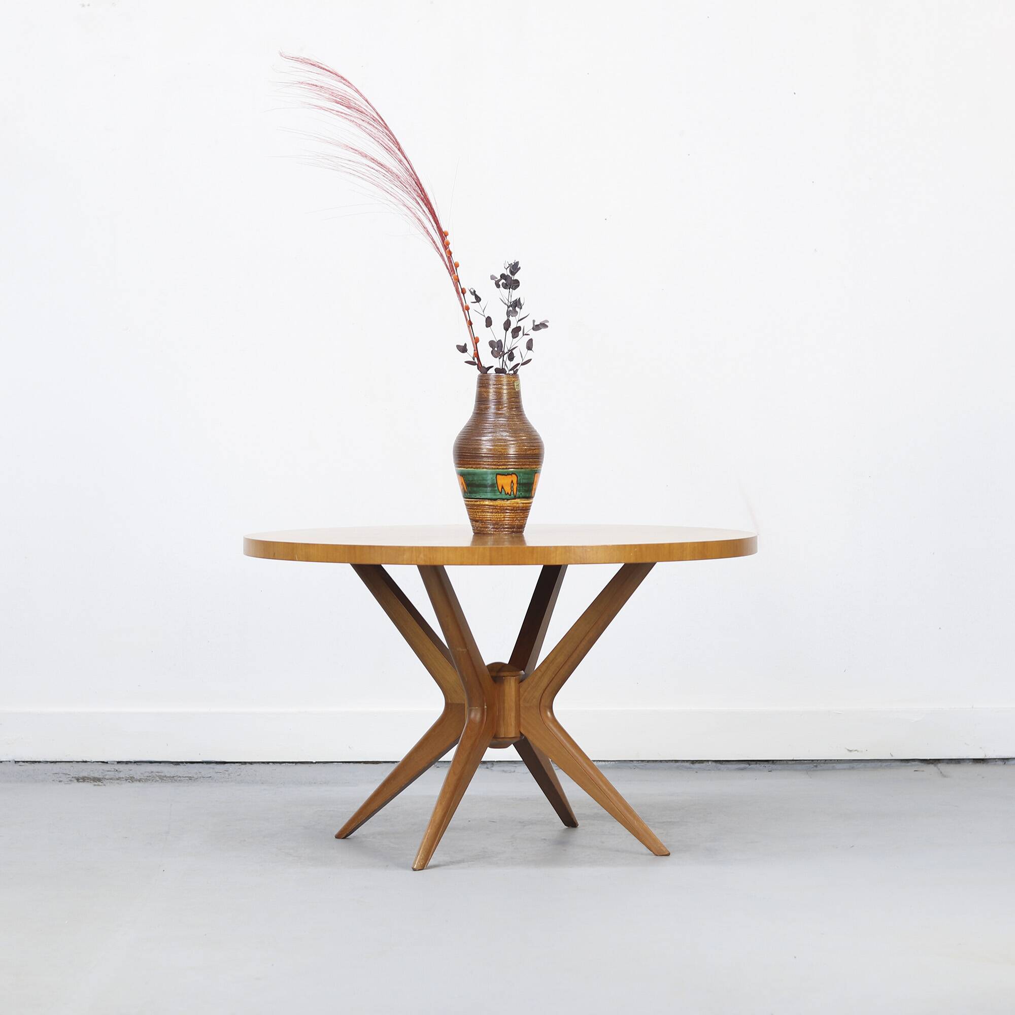 Vintage Mid-Century Design Star-shaped Console Table