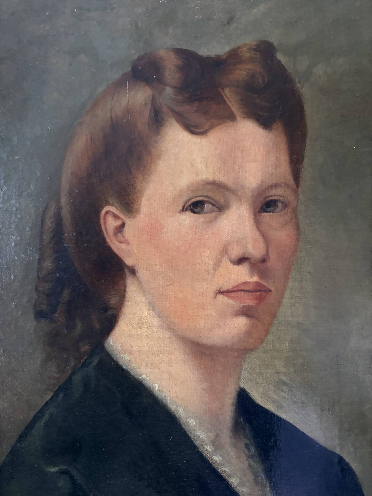 Portrait of a woman, oil on canvas