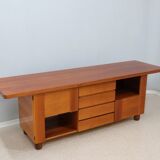Vintage walnut sideboard Mobil Girgi 1970s