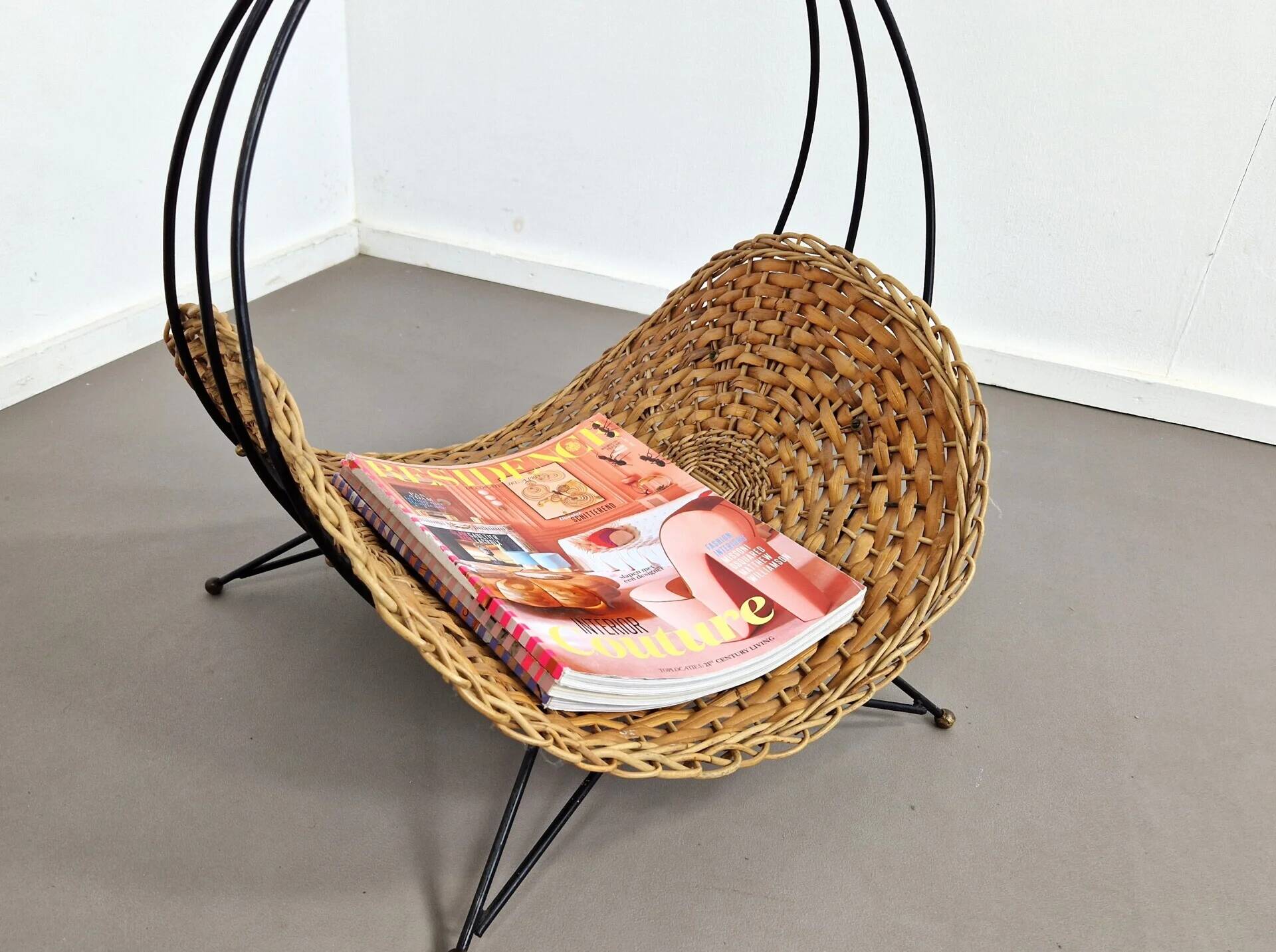 Firewood or newspaper basket | 1950s