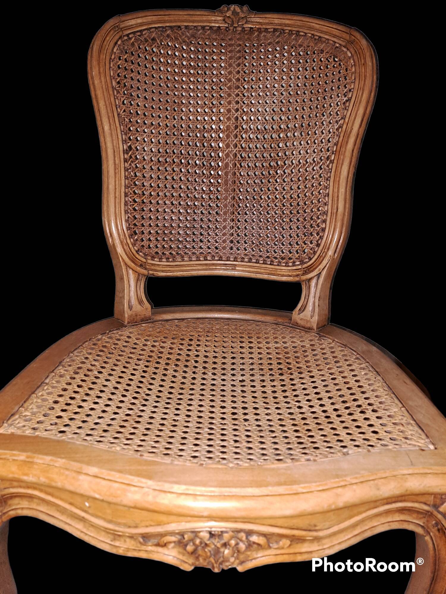 Vintage French wooden chairs