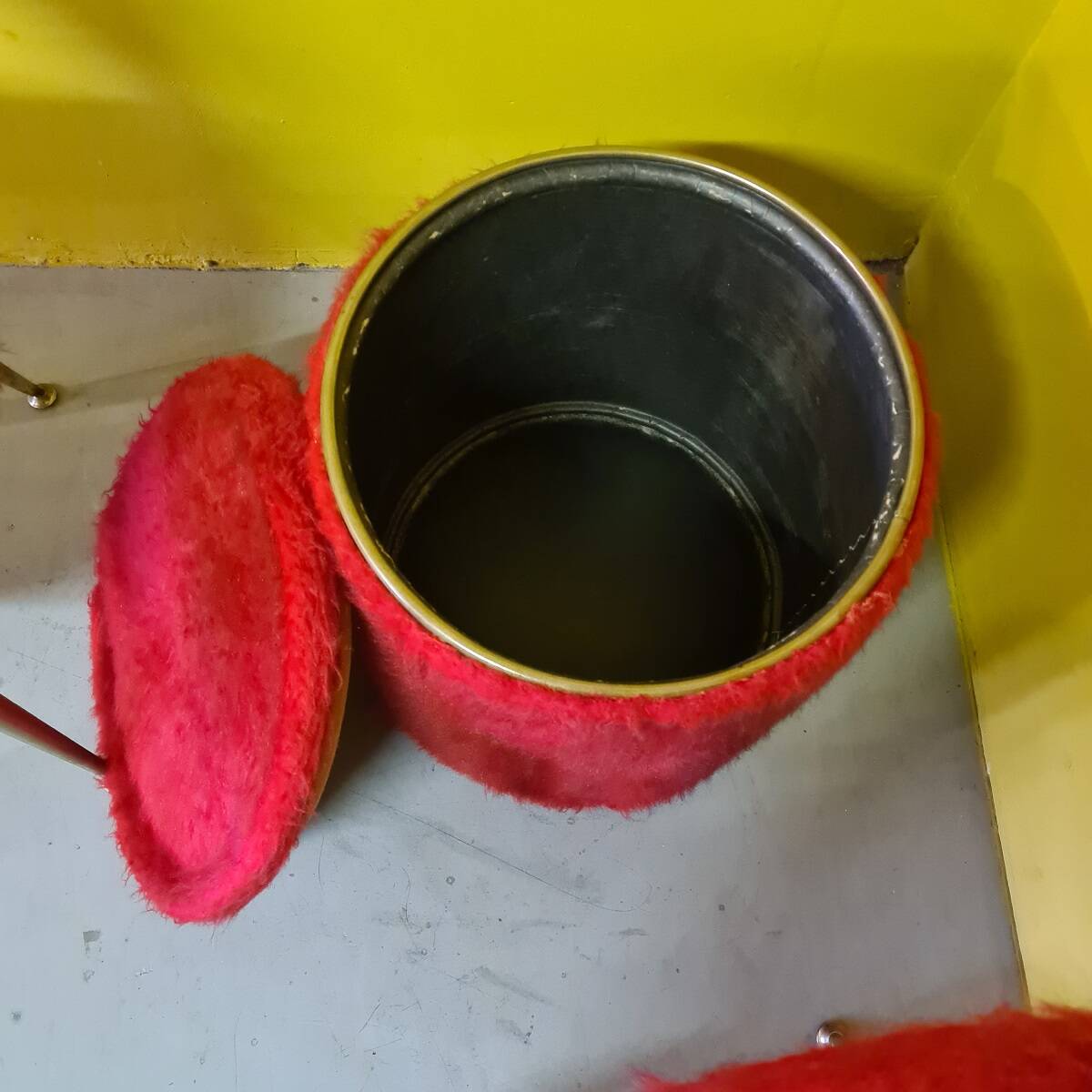 Set of french chairs and a storage bin, 1960s