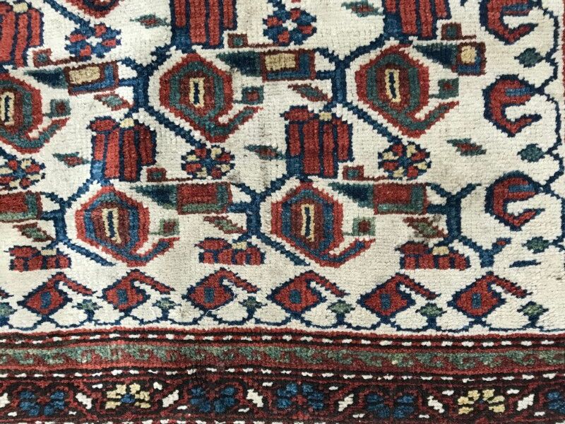 Carpet old persian kurdish done hand 117 x 185 cm