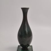 Jacob Ängman for GAB, solid bronze vase, Swedish grace / Art Deco