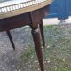 Bouillotte coffee table with antique marble top, Louis XVI style