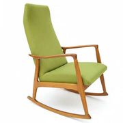Drevotvar Scandinavian style rocking chair, Czechoslovakia, 1960s–1970s