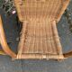 Paire de chaise en osier enfant vintage