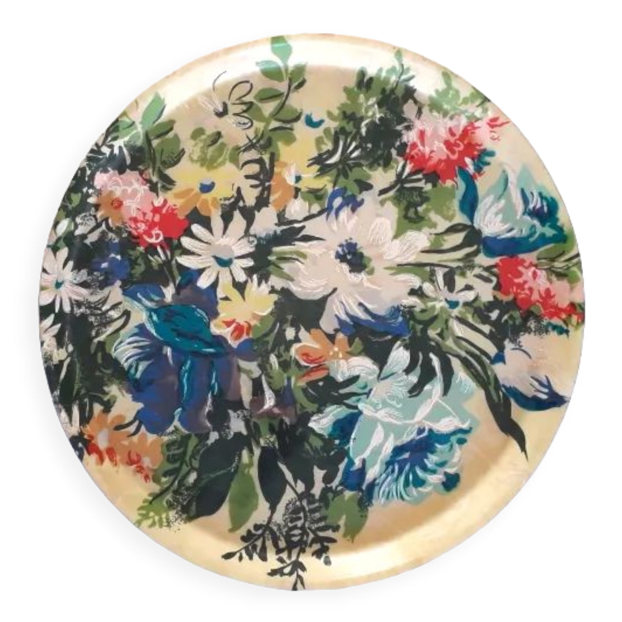 Flowered tray
