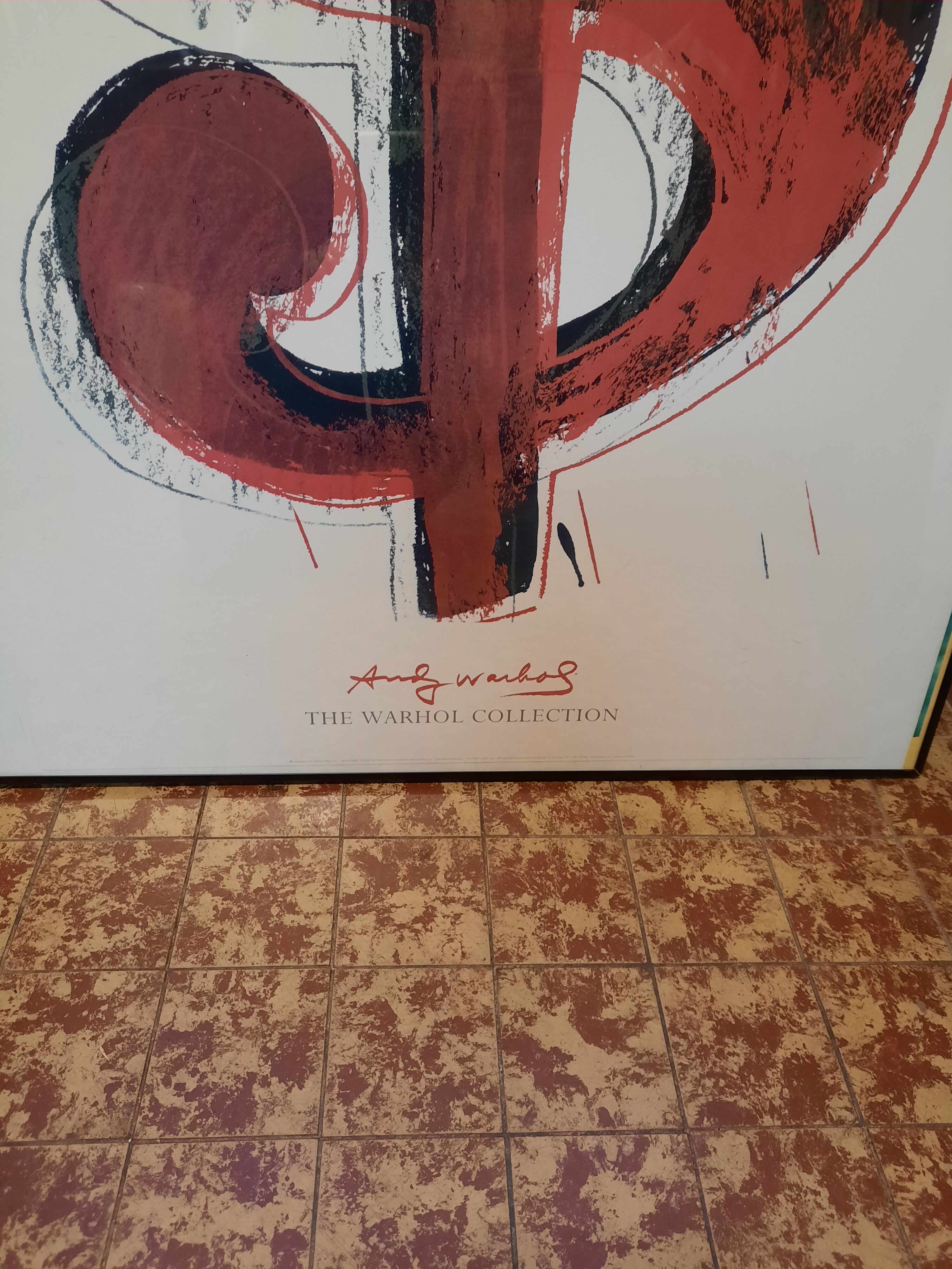 Vintage poster Dollar Sign by Andy Warhol