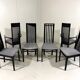 Chaises de salle à manger Tonon Italie par Wolf Schmidt Bandelow années 1980.